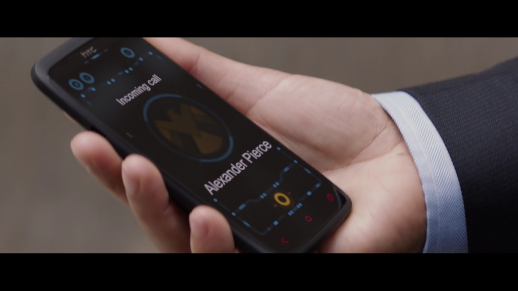телефон HTC в фильме Капитан Америка 2:  кастомный интерфейс от создателей кина